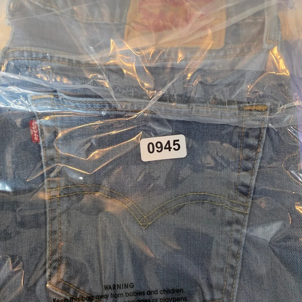 Levi's‎ 505 Regular Fit Jeans Men 36x32 Medium Wash Blue Distressed Straight Leg